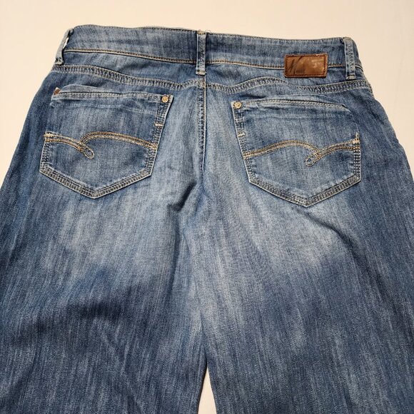 Mavi Medium Wash Delidolu Low Rise Wide Leg Jeans Hemmed - Picture 3 of 9